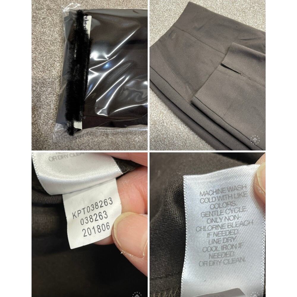 Elevated Basic Neutral J. Jill Slim Leg Trousers Size Medium Tall Espresso Ponte - Picture 11 of 14